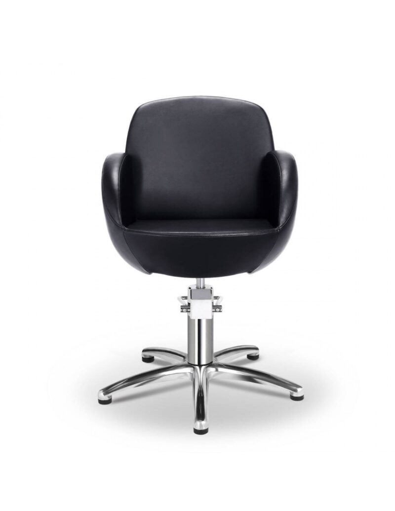 victoria f black styling chair with 5 star aluminum base1 2