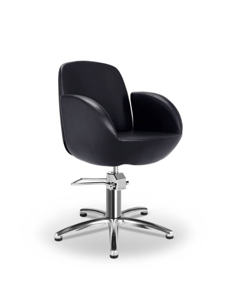 victoria f black styling chair with 5 star aluminum base1